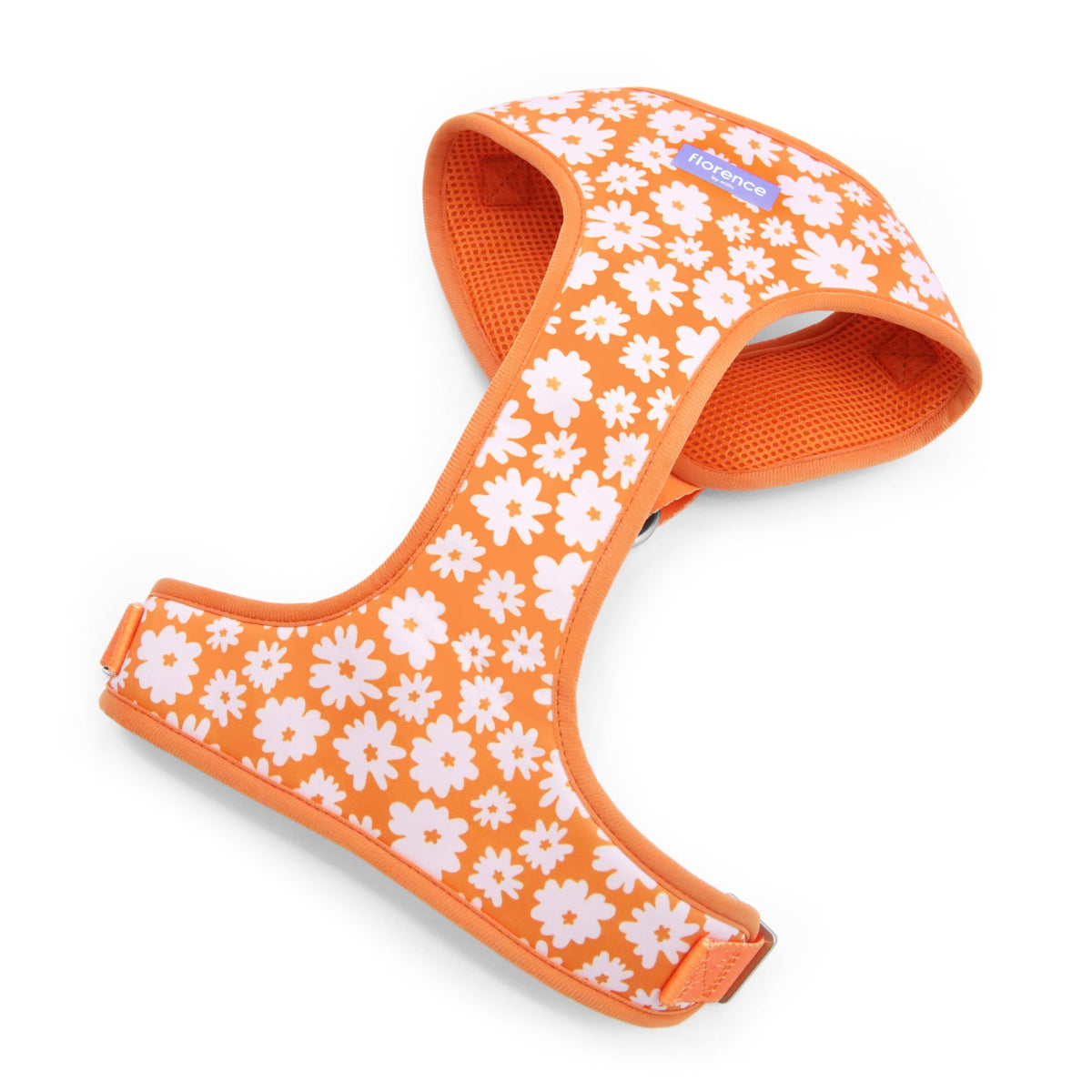 Ham pentru caini portocaliu cu model floral L-XL