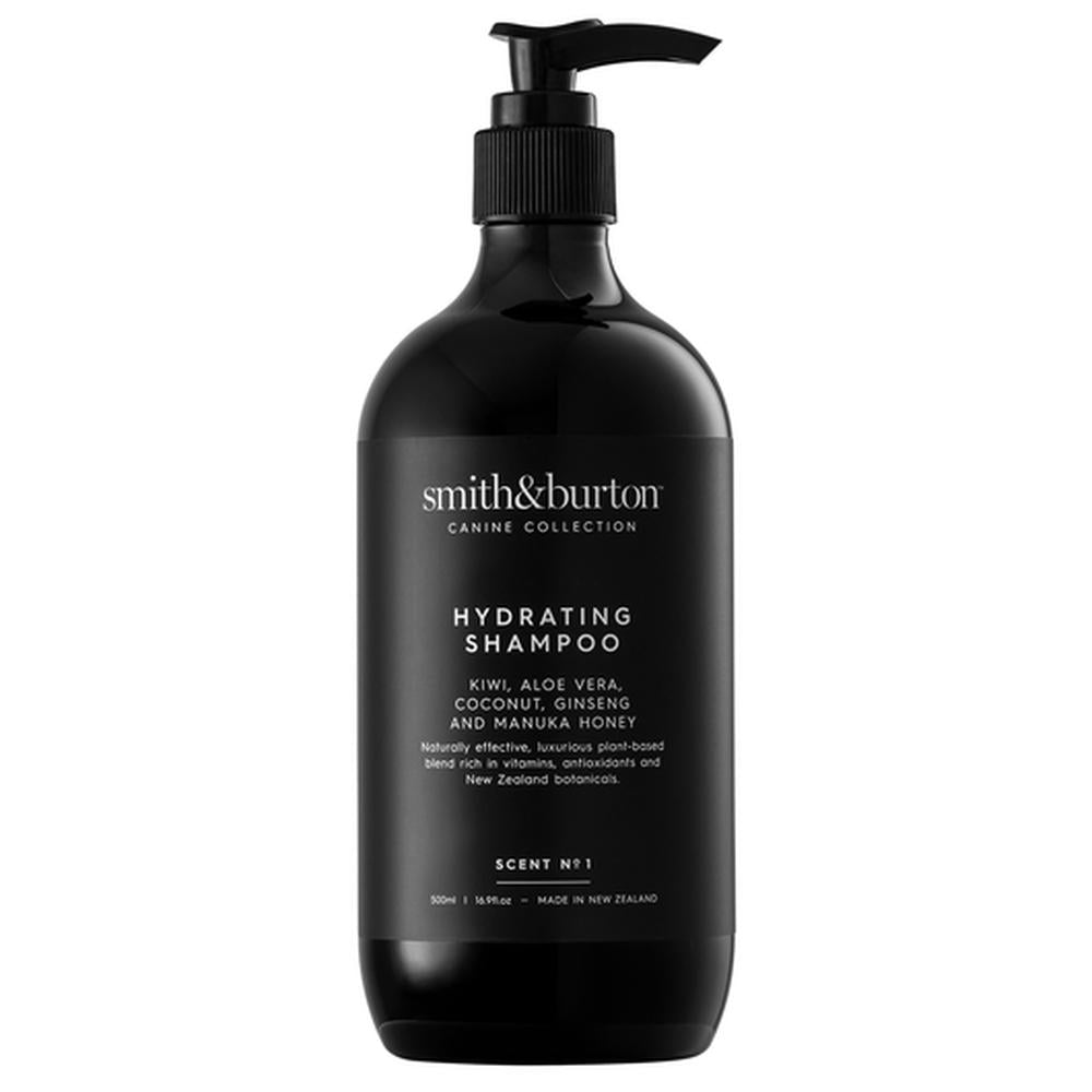 smith&burton sampon hidratant BIO pentru caini si pisici cu kiwi, aloe vera, miere de manuka, ginseng si nuca de cocos 500 ml