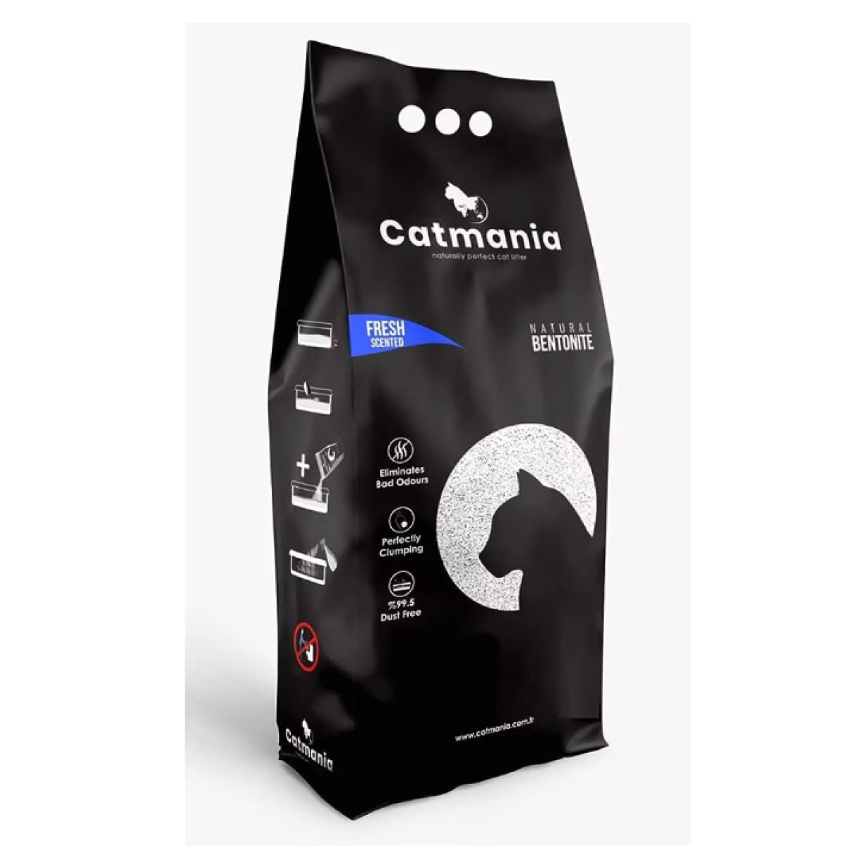 CATMANIA Nisip Bentonitic Pisici, Fresh, Aglomerant, Fără Praf, 10 L