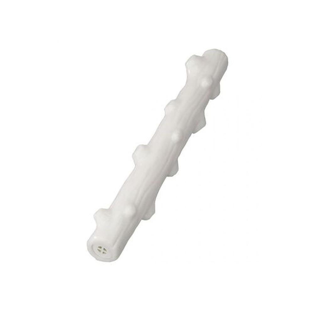 Jucărie Trunchi Câini Cauciuc TPR Alb (30 cm), Aromă Vanilie, Durabilă, Antistres, Dentară XXL