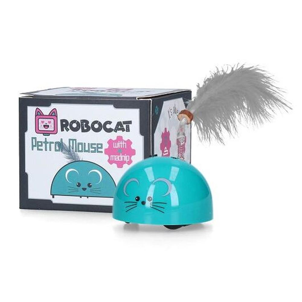 Robocat Mouse - Jucărie Interactivă Pisici, cu Senzor Mișcare, 3 Culori, Stimulează Vânătoarea