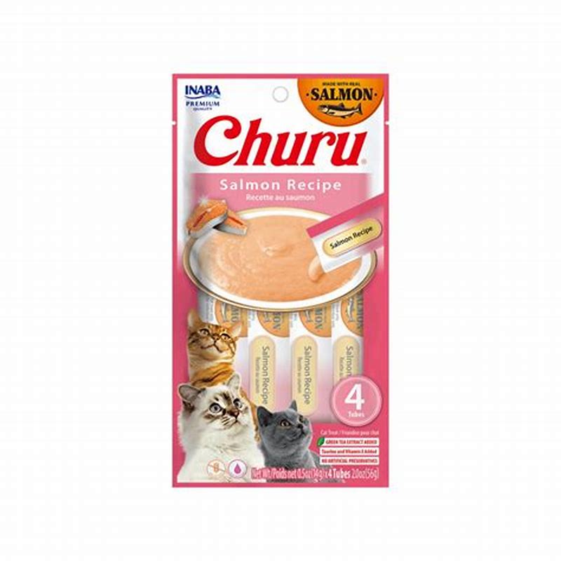 Churu Cat Salmon Recipe 14 Gr X 4 - detalii ambalaj