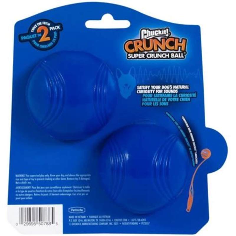 Chuckit Super crunch ball 2pack - detalii ambalaj