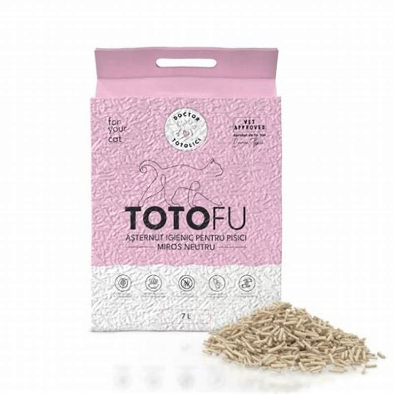 Asternut igienic pentru litiera TOTOFU natural, pe baza de plante, ultra-absorbant, cu pudra de lapte, 7 L - detalii ambalaj