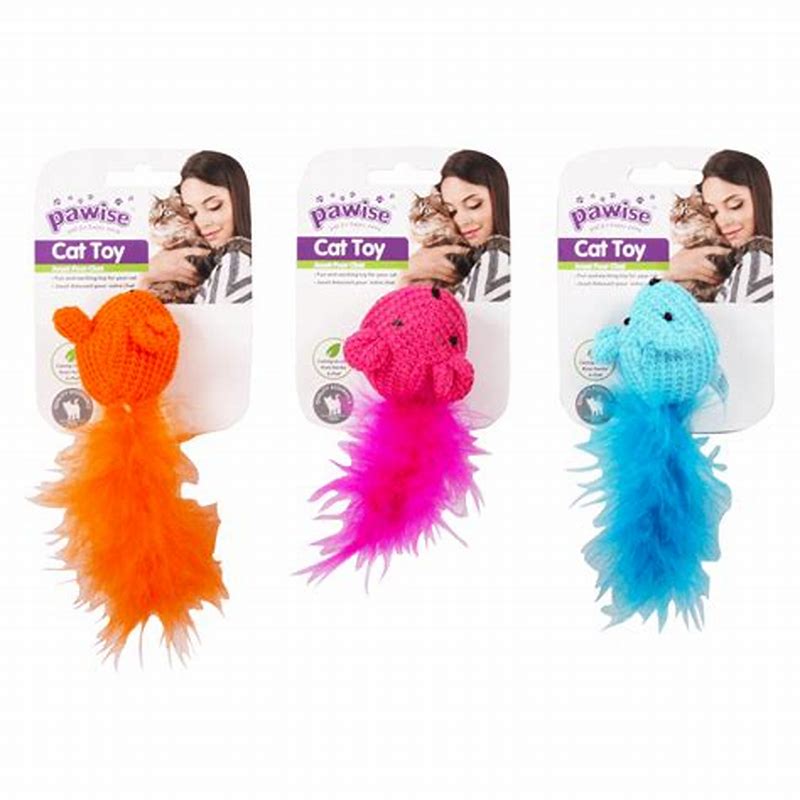 Jucarie pentru pisici Pawise Catnip mouse colorat - detalii ambalaj