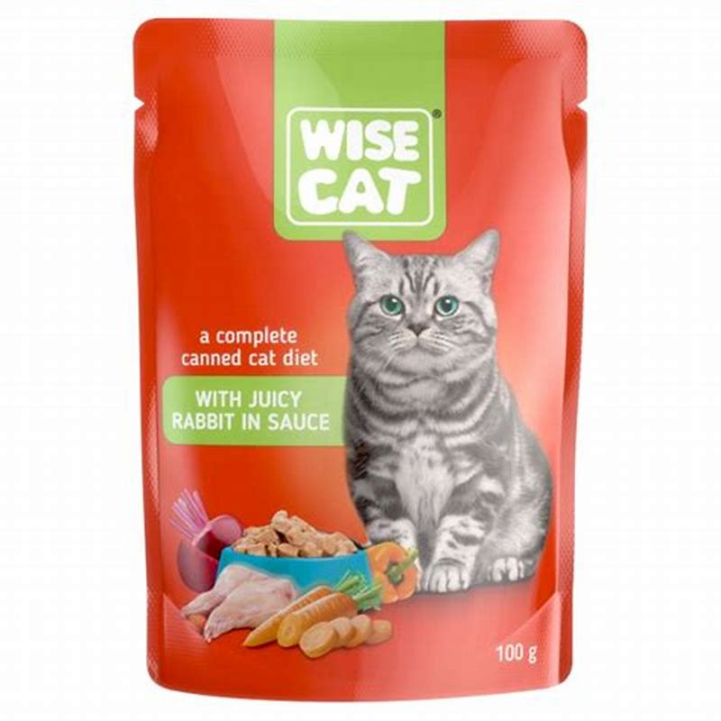 WISE CAT hrana umeda pentru pisici iepure in sos 100 g - detalii ambalaj