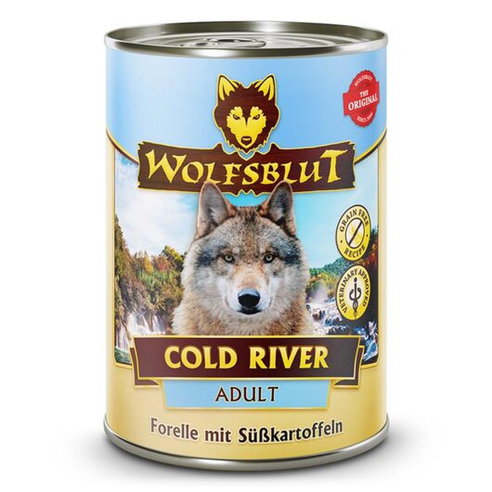 WOLFSBLUT Cold River ADULT Hrană Umedă Păstrăv 66%, Low Fat 3.5%, Fără Cereale, 395g