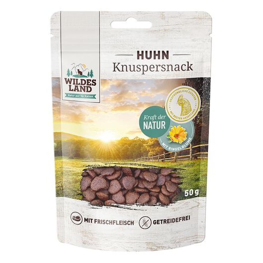Wildes Land Recompense Crocante pentru Pisici cu Carne Proaspătă de Pui – 50 g | Fără Cereale, Proteină Premium, Acceptare Maximă