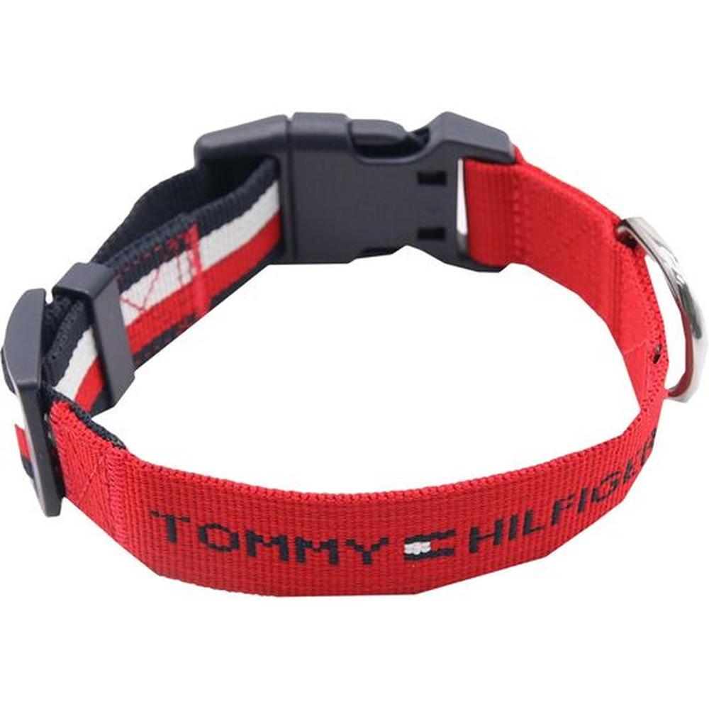 Tommy Hilfiger Zgardă Webbing M/L, Desert Sky/Roșu, Ajustabilă, Talie Medie/Mare