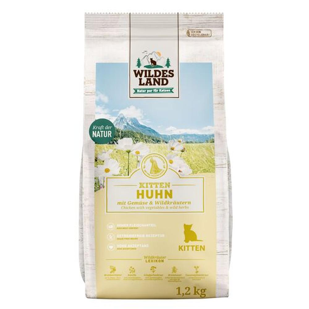 Wildes Land Hrana uscata pentru pisoi cu carne de pui 1.2 kg