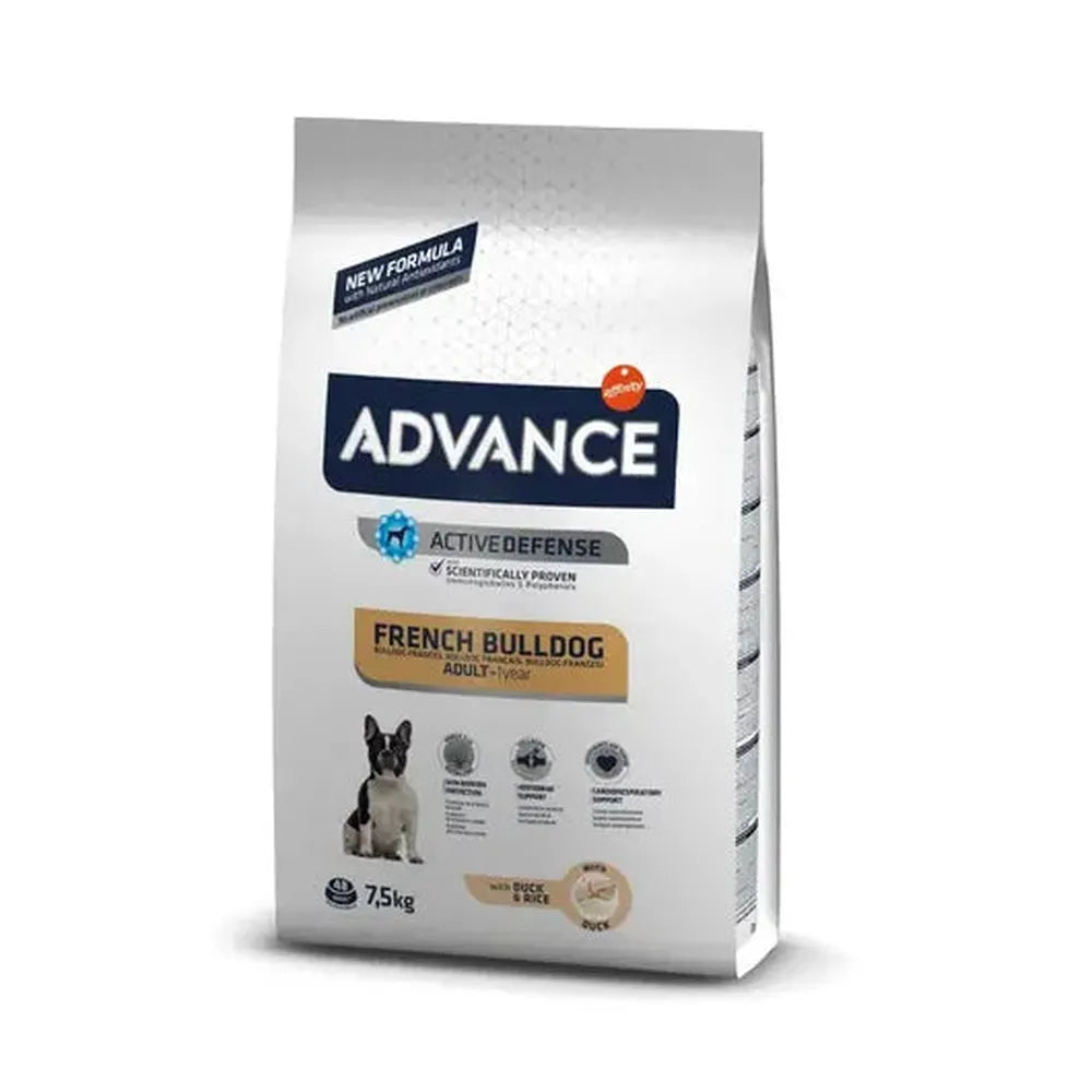 ADVANCE French Bulldog Adult, Rață & Colagen, Articulații, 7.5 Kg