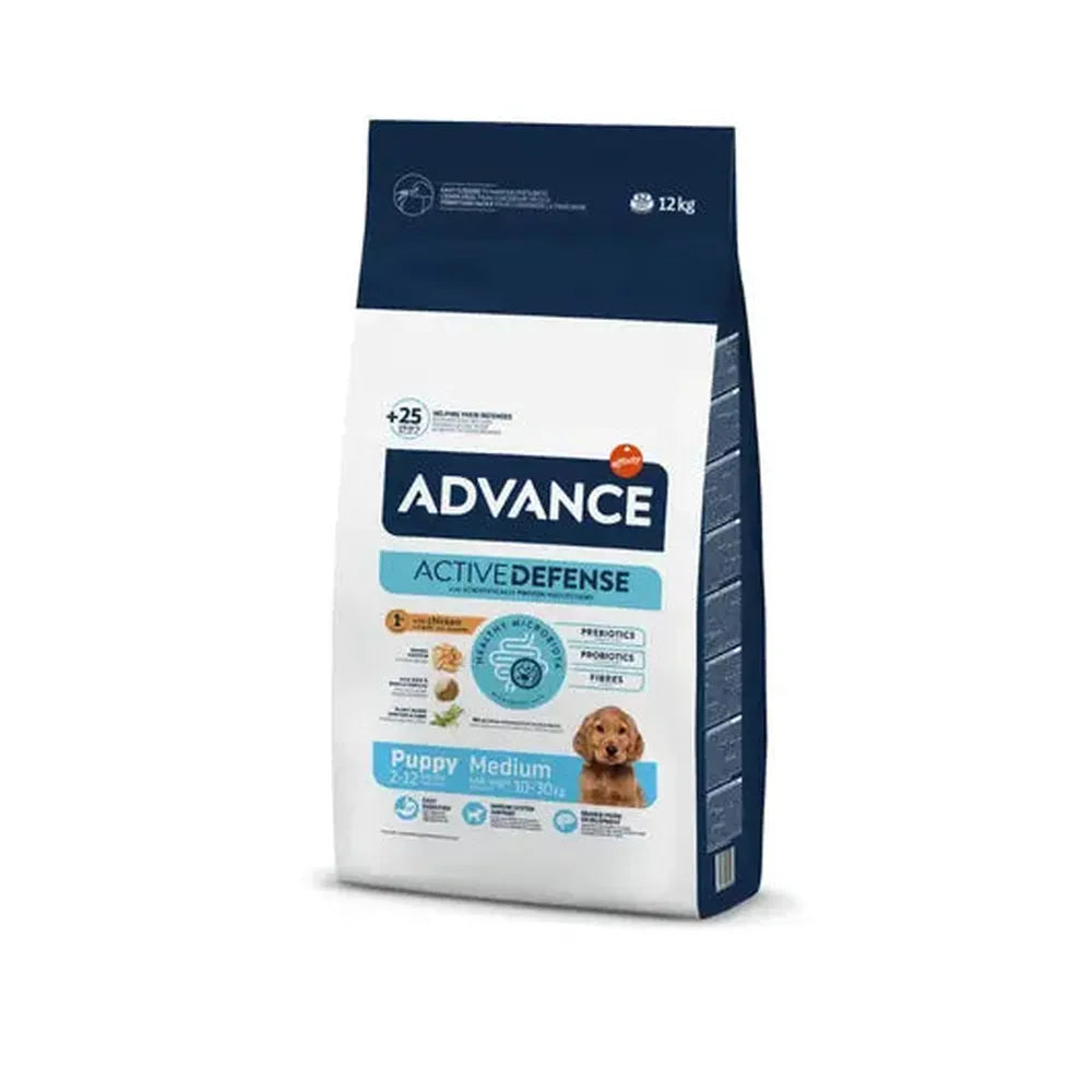 ADVANCE Puppy Medium Pui & Orez, Creștere Optimă, Imunitate, 3 Kg