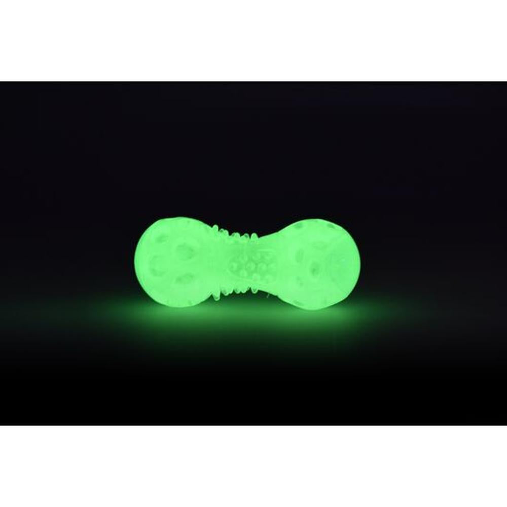 Jucărie Câini Os Fosforescent (Glow Bone), Durabil, Vizibilitate Noapte, Perfect pentru Aport