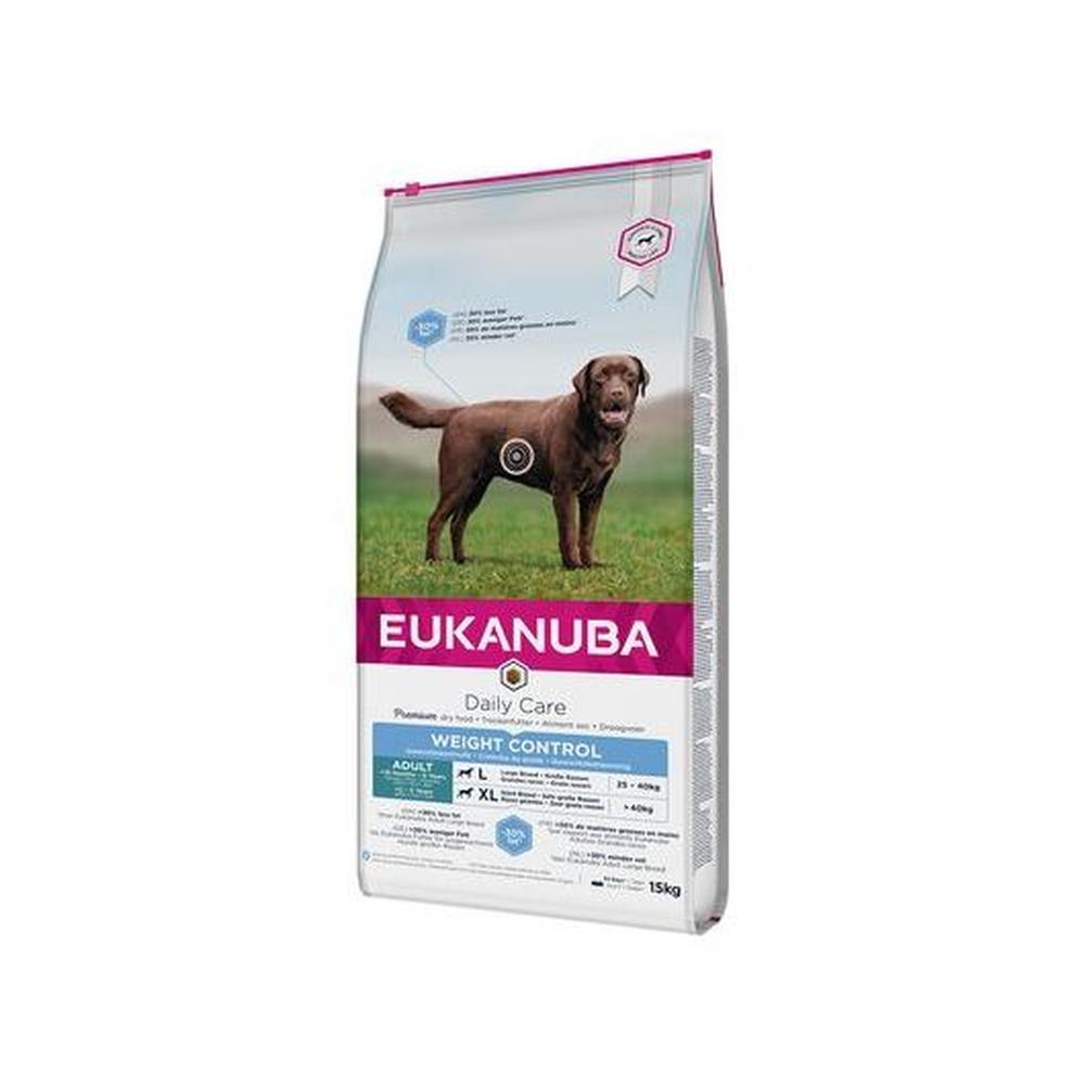EUKANUBA Adult Large Weight Control, -30% Grăsime & Articulații, 15 Kg