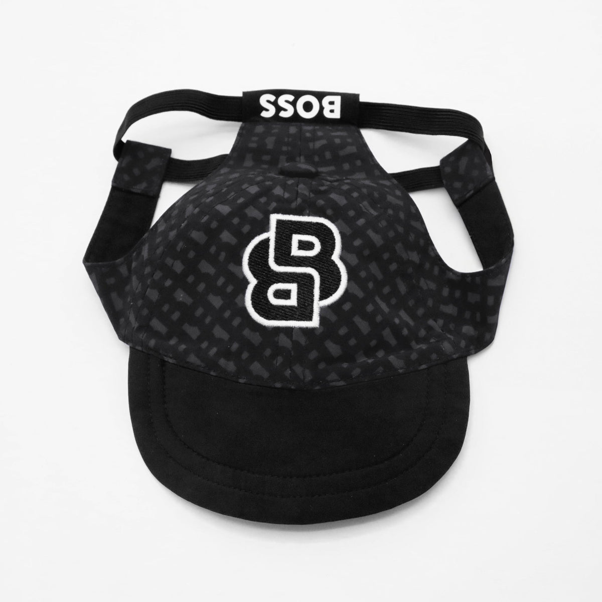 BOSS Dog City Hat Black Tonal Monogram XXS-XS