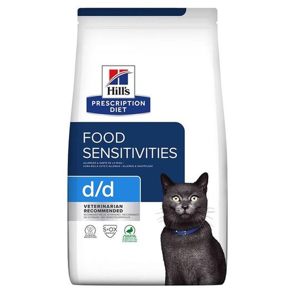 HILL'S PD Feline d/d, Rață & Mazăre, Dietă Excludere, Piele Sensibilă/Alergii, 1.5 Kg