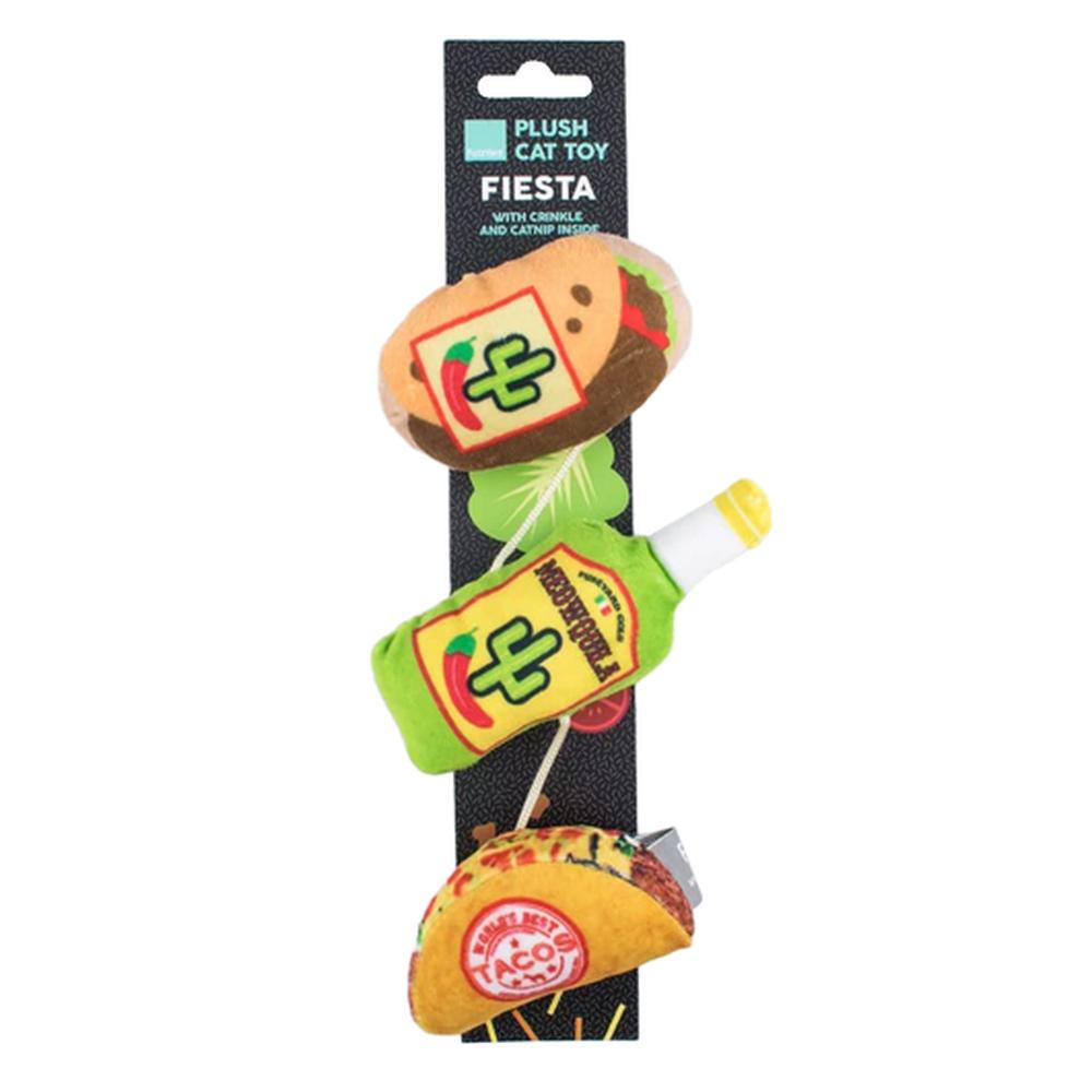 FUZZYARD Jucărie Pisici Fiesta (Pluș), cu Sunet, Moale, Non-Toxic, Lavabilă