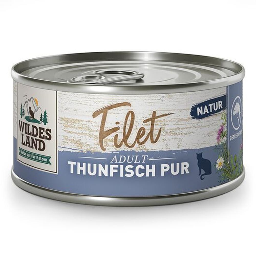 Wildes Land Filet Ton Pur, Hrană Umedă Pisici, Single Protein, 80g