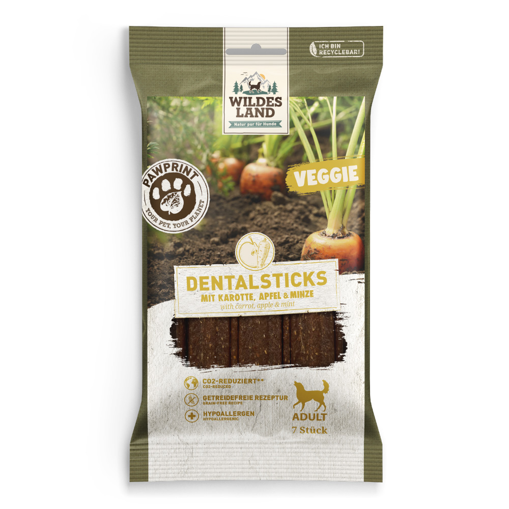 Wildes Land PawPrint Veggie Dovleac & Morcov – Hrană Uscată Vegetariană Câini Adulți, Fără Cereale