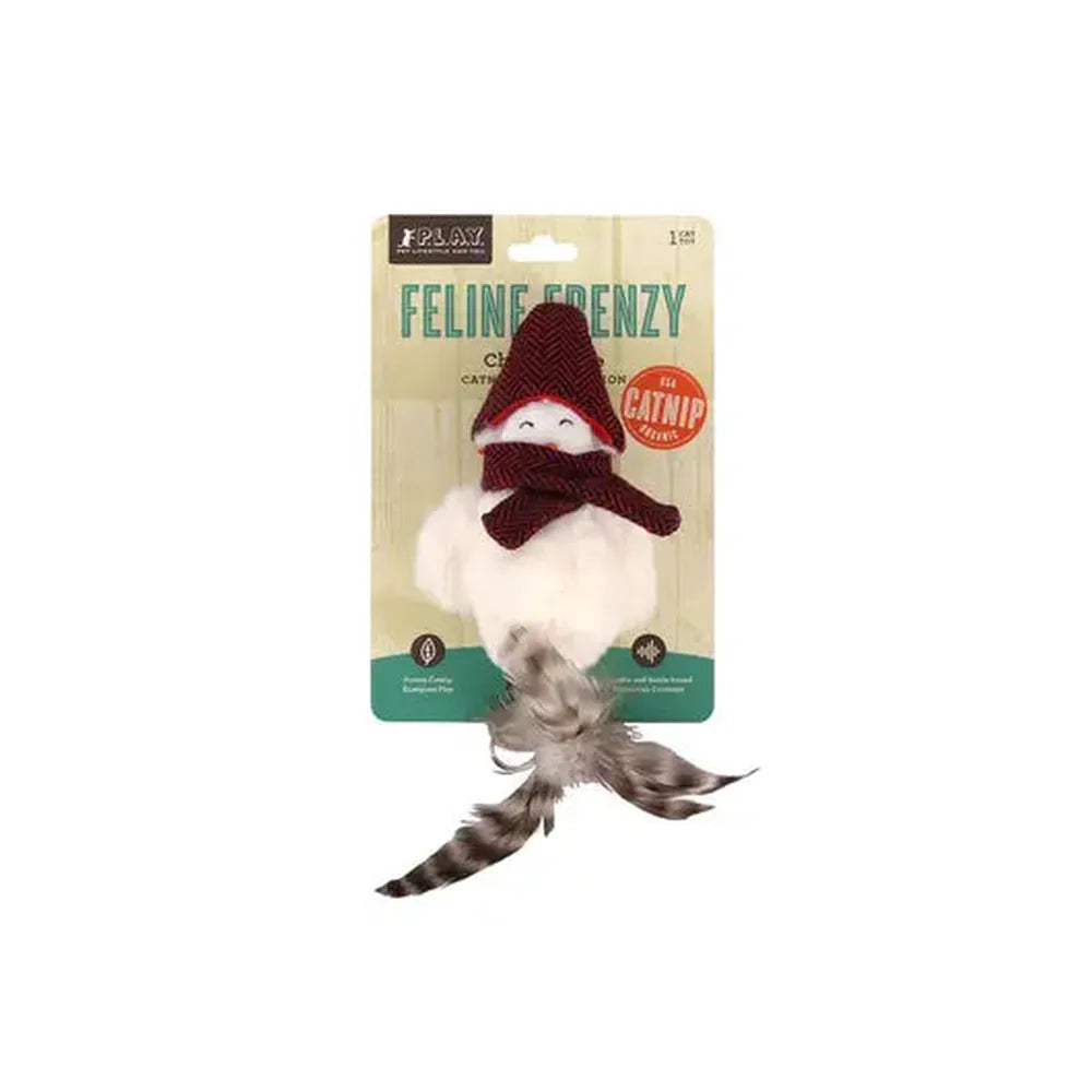 PLAY Jucărie Pisici Pasăre (Chirpy Birdie) Feline Frenzy, Catnip, Zgomot, Eco-Friendly, Pufos