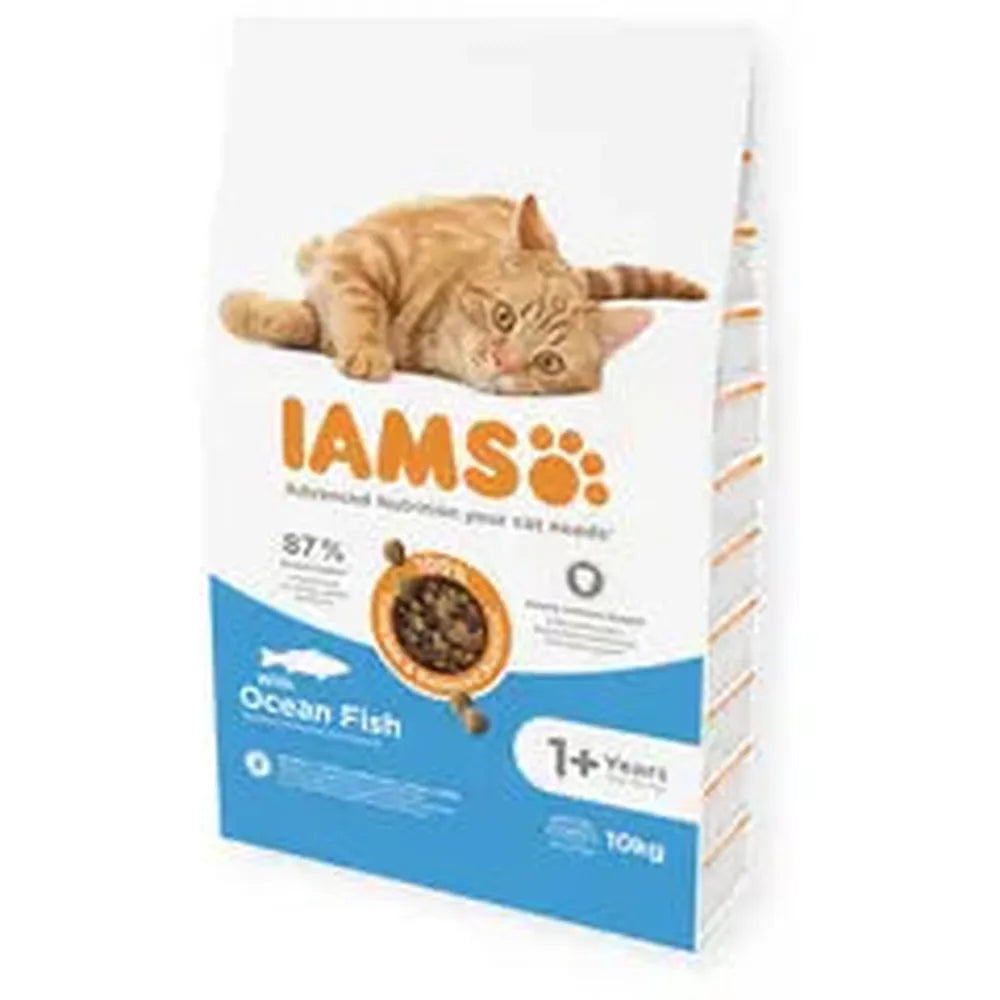 IAMS Adult Pisică Pește Oceanic, 87% Proteine & Taurină, 10 Kg