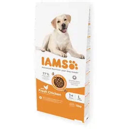 IAMS Adult Large Breed Pui, Dental Care & Inimă, 12 Kg
