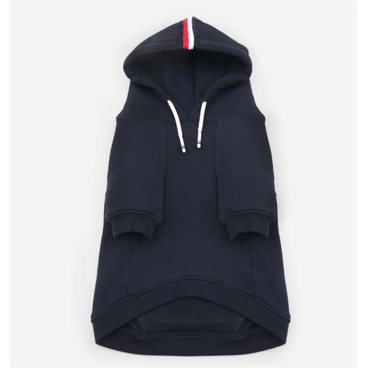 Tommy Hilfiger Hanorac Câini/Pisici Signature Stripe Edge XS, Hoodie, Bumbac, Talie Mică/Căței