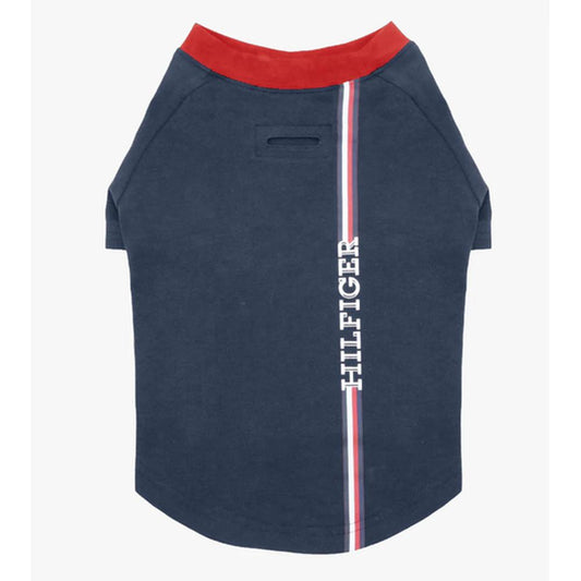 Tommy Hilfiger Tricou Câini/Pisici Stripe Logo S, Bumbac, Talie Mică/Medie Mică