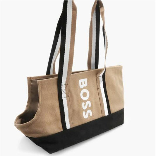 BOSS Dog Canvas Tote Bag Camel, marime L, Geantă de Transport, Câini/Pisici