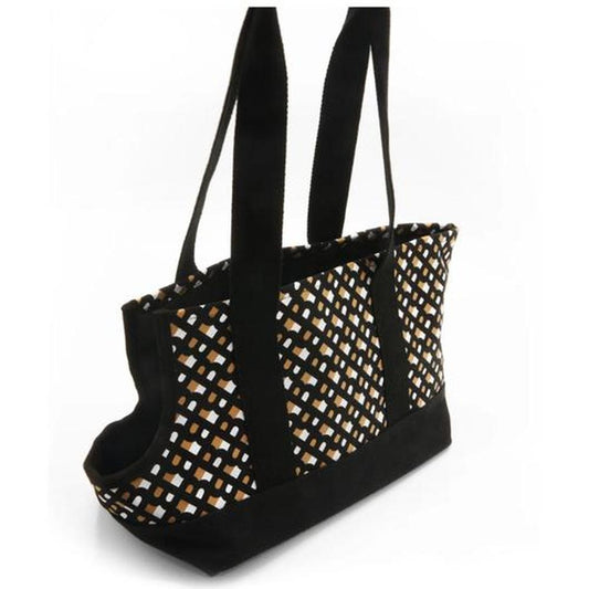 BOSS Dog Canvas Tote Bag Monogram, Geantă de Transport L, Câini/Pisici