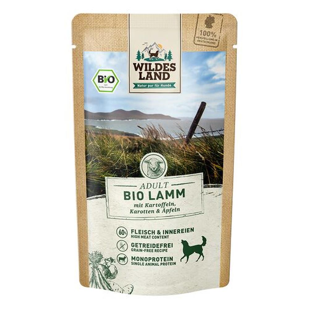 Wildes Land BIO Hrană Câini | 60% Miel Monoproteină & Cartofi | Fără Cereale 125g