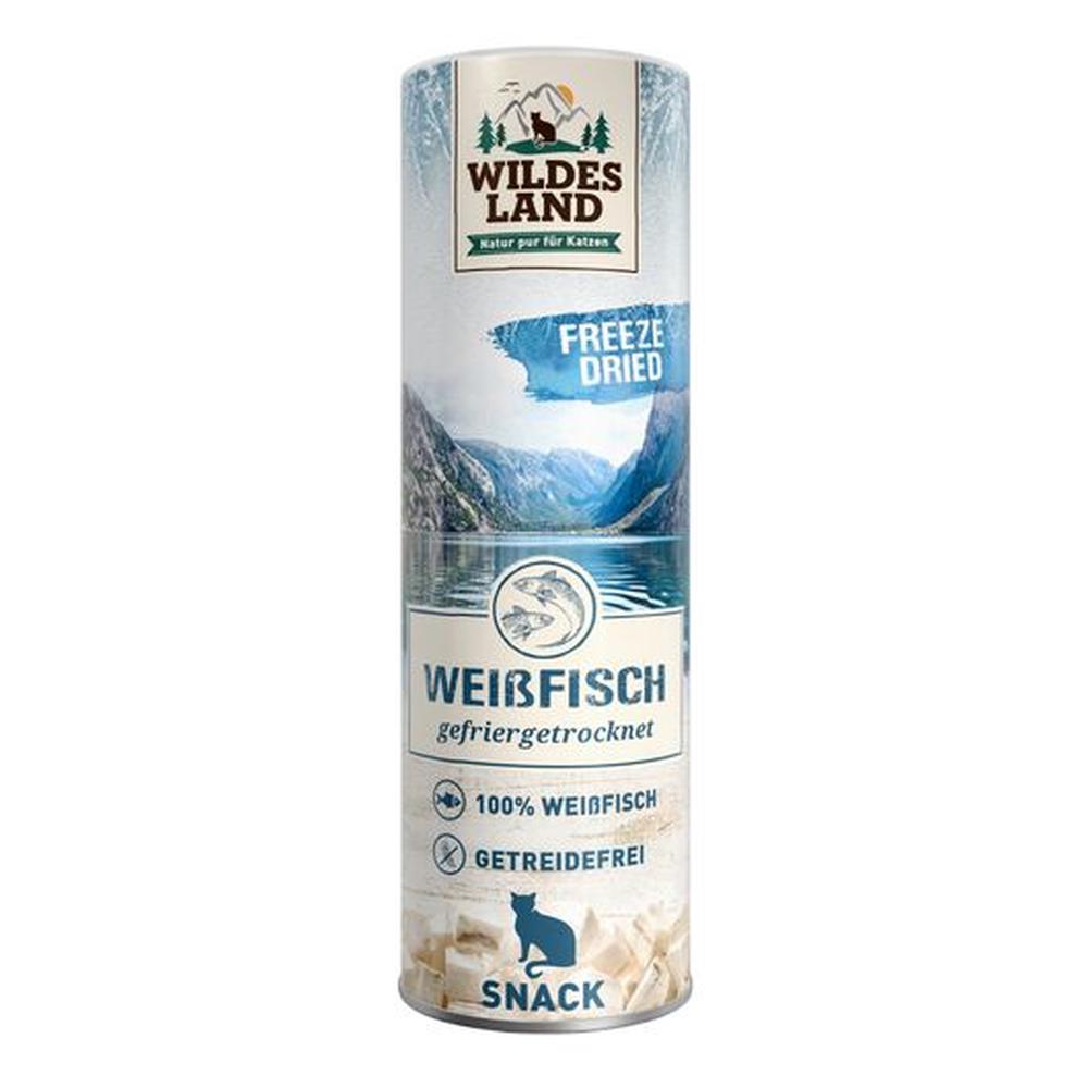 Wildes Land Recompense Pește Alb Liofilizat 16g | 100% Natural Pisici