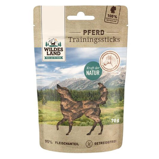 Wildes Land Sticks Recompense Câini | 95% Carne de Cal | Fără Cereale 70g