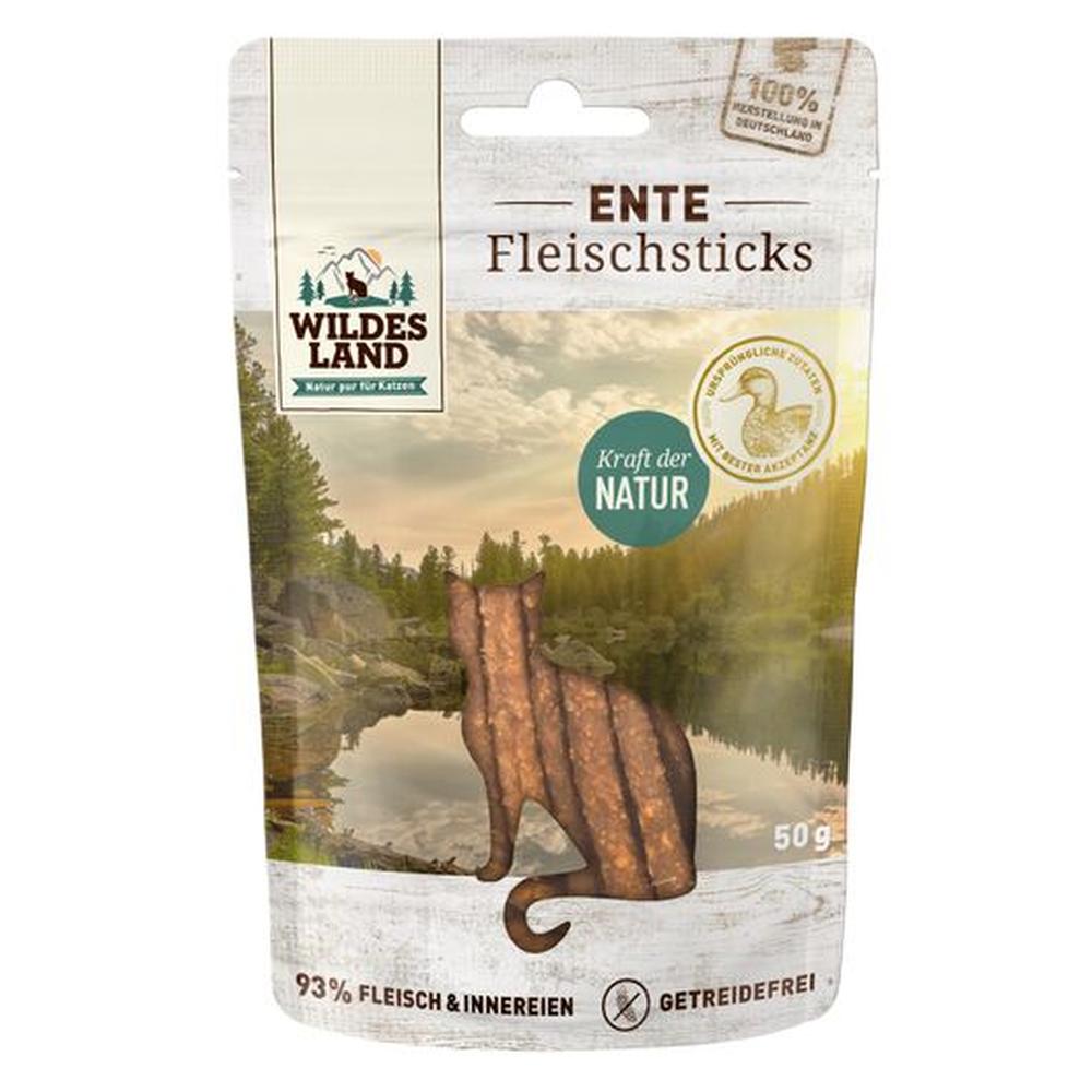 Wildes Land Batoane Recompense Pisici | 93% Carne Pură de Rață | Fără Cereale 50g