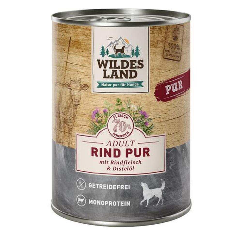 Wildes Land Hrană Umedă Câini | Vită Pură 100% Monoproteină | Fără Cereale 400 g