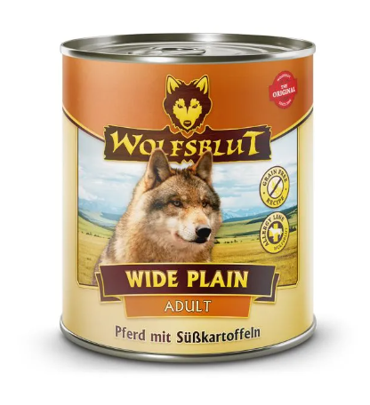 Wolfsblut Wide Plain hrana umeda pentru caini adulti cu carne de cal 800 g