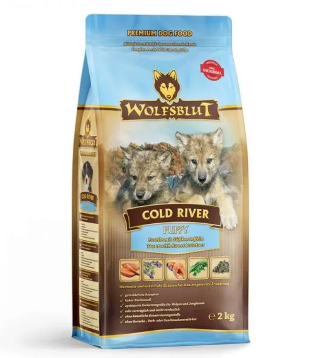 Wolfsblut Cold River hrana uscata pentru caini cu peste 2 kg