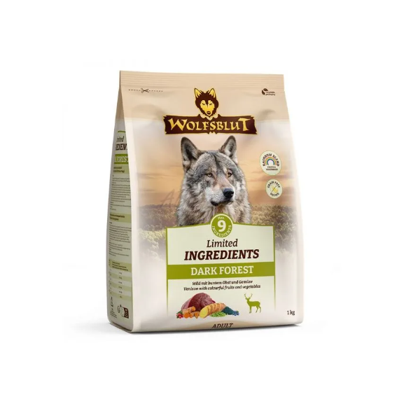 Wolfsblut Dark Forest Ingrediente limitate hrana uscata pentru caini adulti cu vanat 1 kg