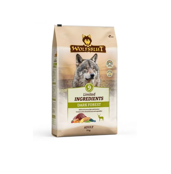 Wolfsblut Dark Forest Ingrediente limitate hrana uscata pentru caini adulti cu vanat 9 kg