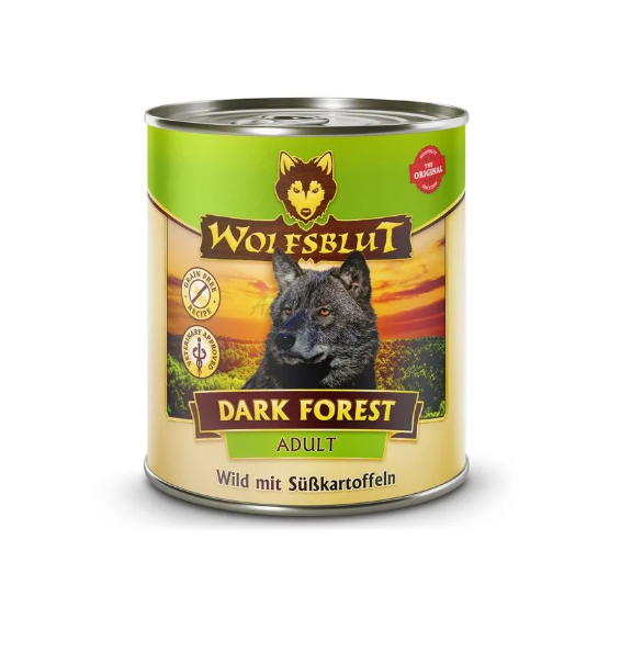 Wolfsblut Dark Forest hrana umeda pentru caini adulti cu vanat 800 g