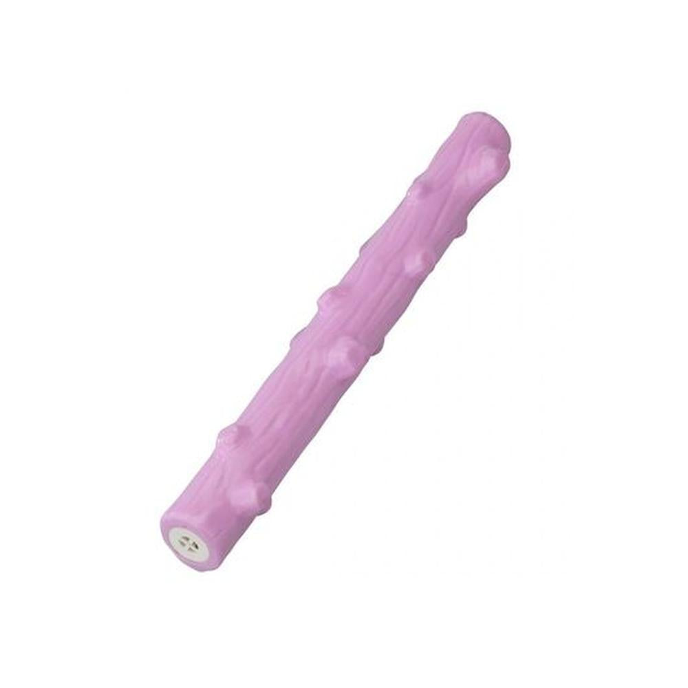 Jucărie Trunchi Câini Cauciuc TPR Roz (30 cm), Aromă Căpșuni, Durabilă, Antistres, Dentară XXL