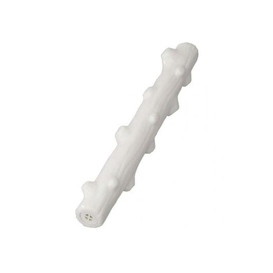 Jucărie Trunchi Câini Cauciuc TPR Alb (30 cm), Aromă Vanilie, Durabilă, Antistres, Dentară XXL