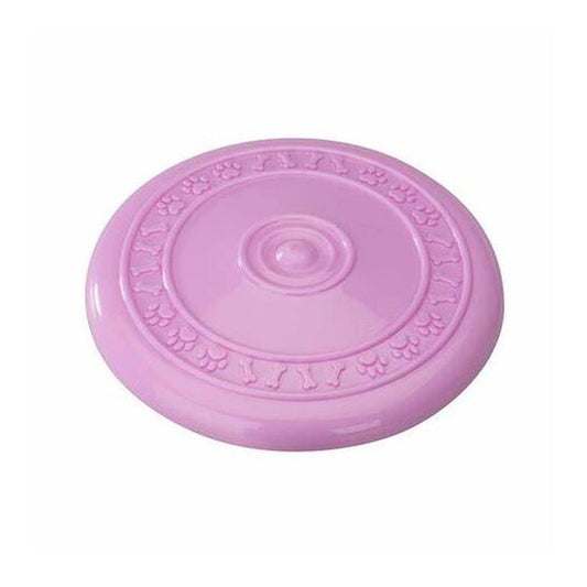 Jucărie Frizbee Câini Cauciuc (23 cm), Aromă Căpșuni, Durabilă, Aport, Rezistentă la Mestecat