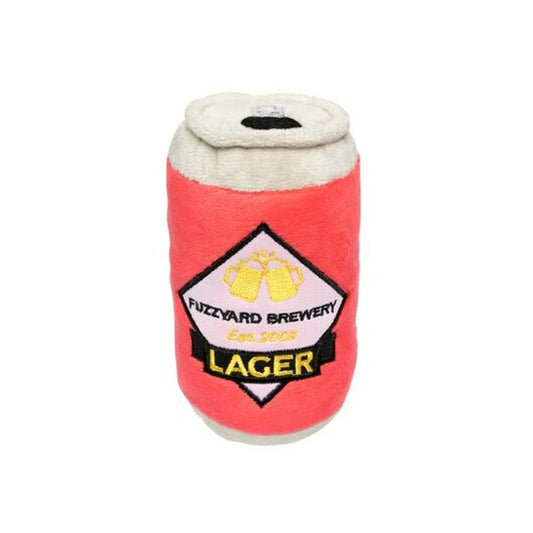 FUZZYARD Jucărie Câini Cutie Bere (Pluș), 15cm, Chițăit, Moale, Non-Toxic, Lavabilă