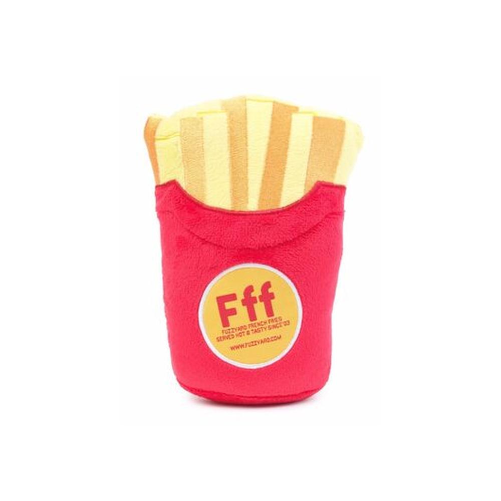FUZZYARD Jucărie Câini Cartofi Prăjiți (French Fries), 15cm, Pluș, Chițăit, Non-Toxic, Lavabilă