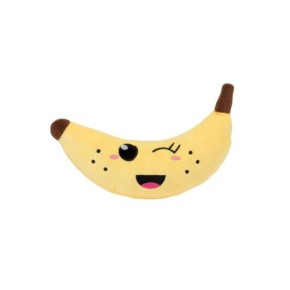 FUZZYARD Jucărie Câini Banană Winky (Pluș), 26.5cm, Chițăit, Moale, Non-Toxic, Lavabilă
