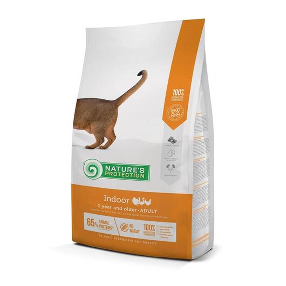 Nature’s Protection Cat Indoor 2 kg – Hrană Super Premium pentru Pisici de Apartament, Hairball & Weight Control