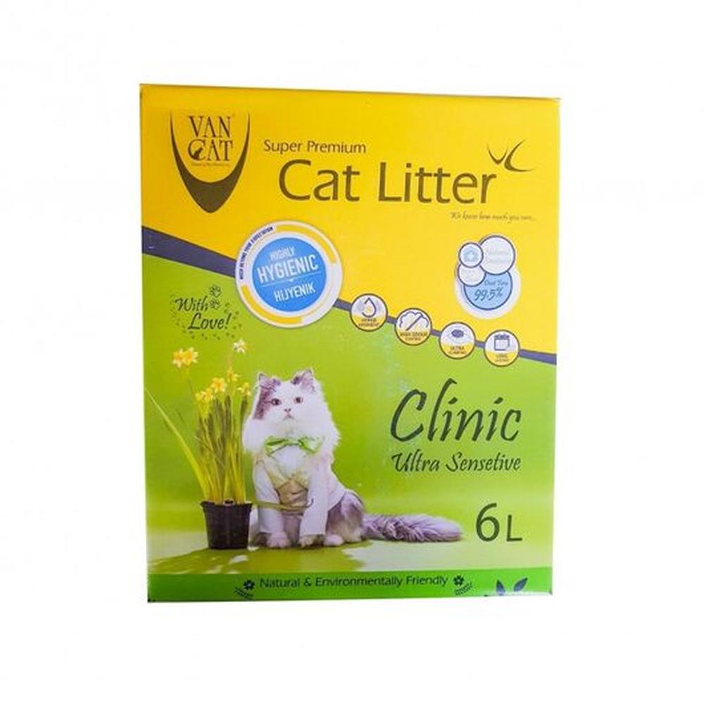 VanCat Nisip Bentonitic Pisici, Green (Prospețime), Ultra Clumping, 6 L, Fără Praf
