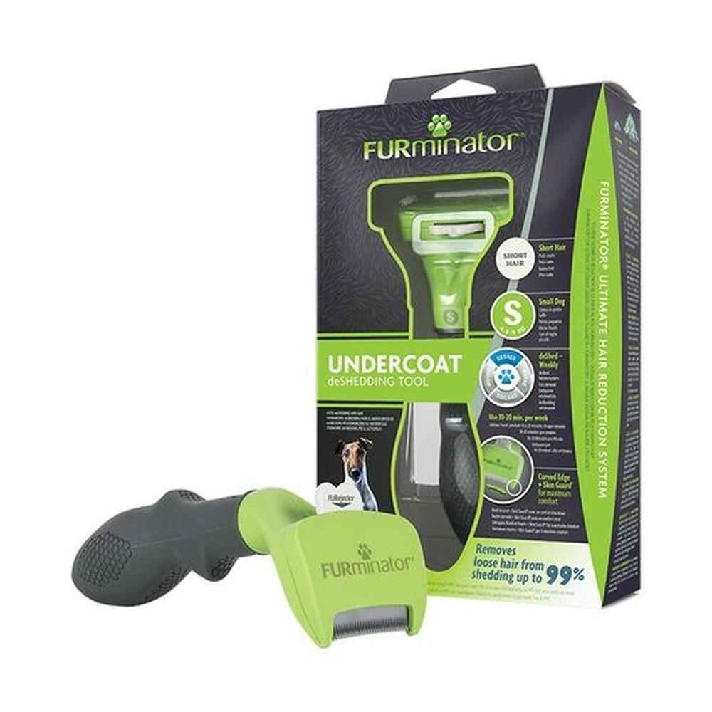 FURminator S Short, Perie Îndepărtare Subpăr, Câini Talie Mică, Păr Scurt