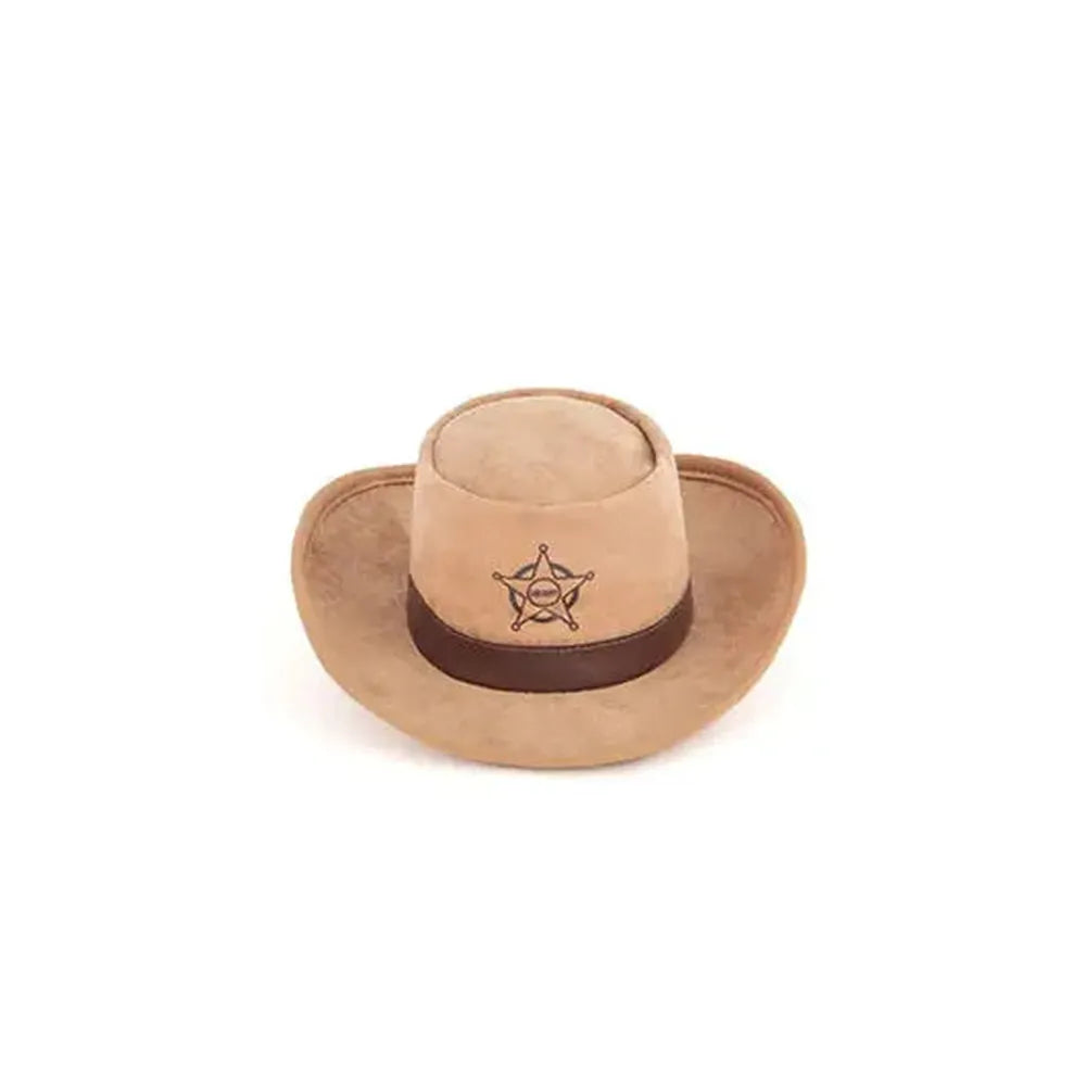 PLAY Jucărie Câini Pălărie Șerif (Mutt Hatter), Chițăit, Foto, Eco-Friendly, Lavabilă